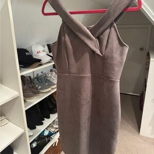 Elegant Gray Sleeveless Dress by Moo Shou